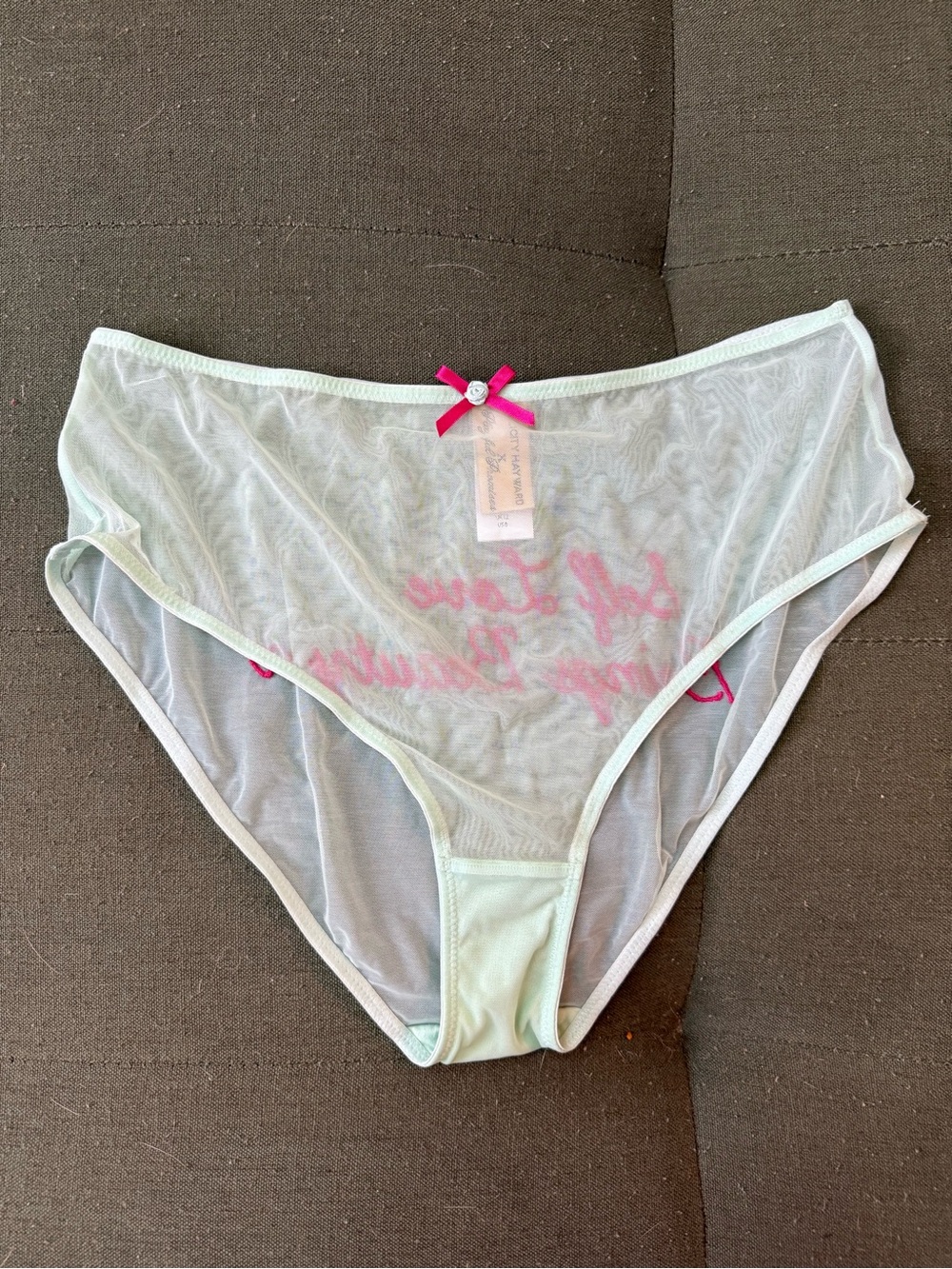 Felicity Hayward Self Love High Waist Brief in Mint